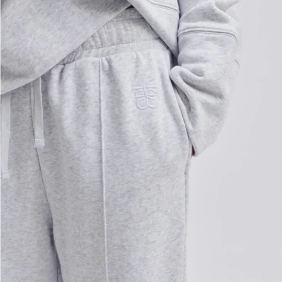 NWOT Second Female Abadell Sweatpants in grey melange size XS straight leg - Picture 3 of 9